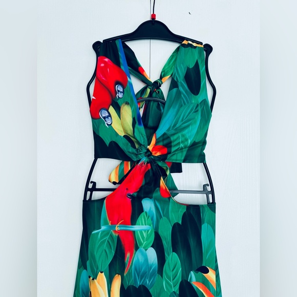 ‼️Final price list will remove down afternoon bikini Cover Up halter Dress - Picture 14 of 16